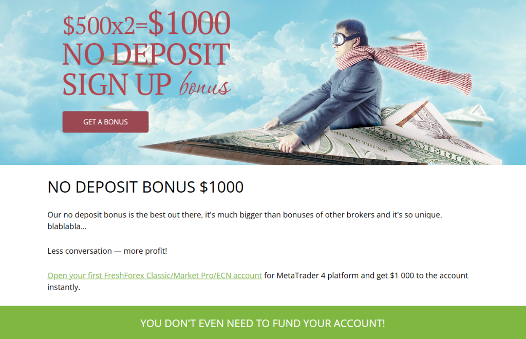 welcome bonus forex brokers no deposit