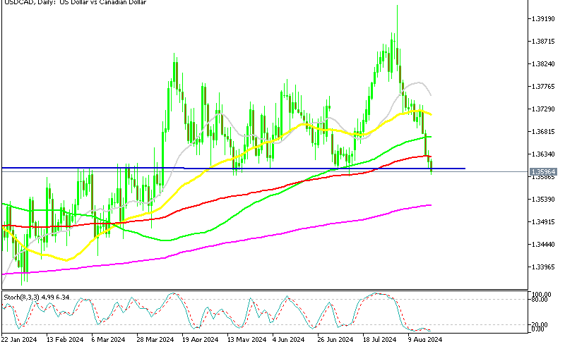 USD/CAD Daily Chart