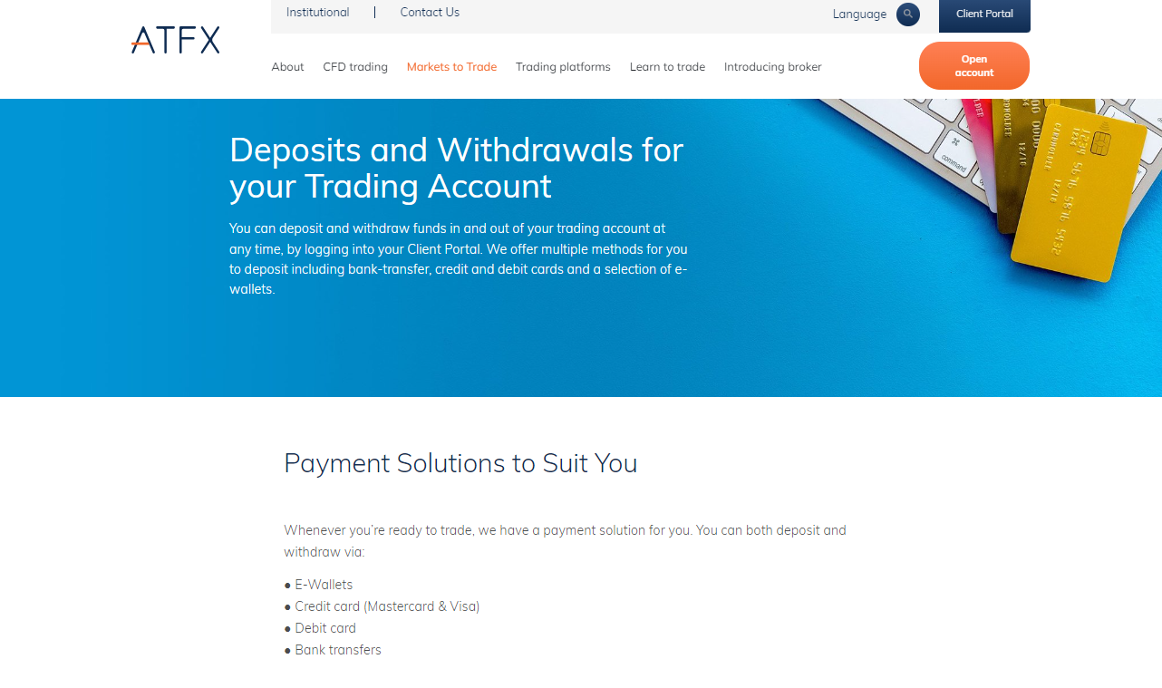 Deposits and Withdrawals