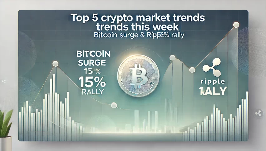 Top 5 Crypto Market Trends This Week: Bitcoin Surge & Ripple’s 15% Rally
