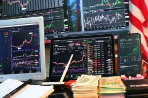 Stock market bump after low day.