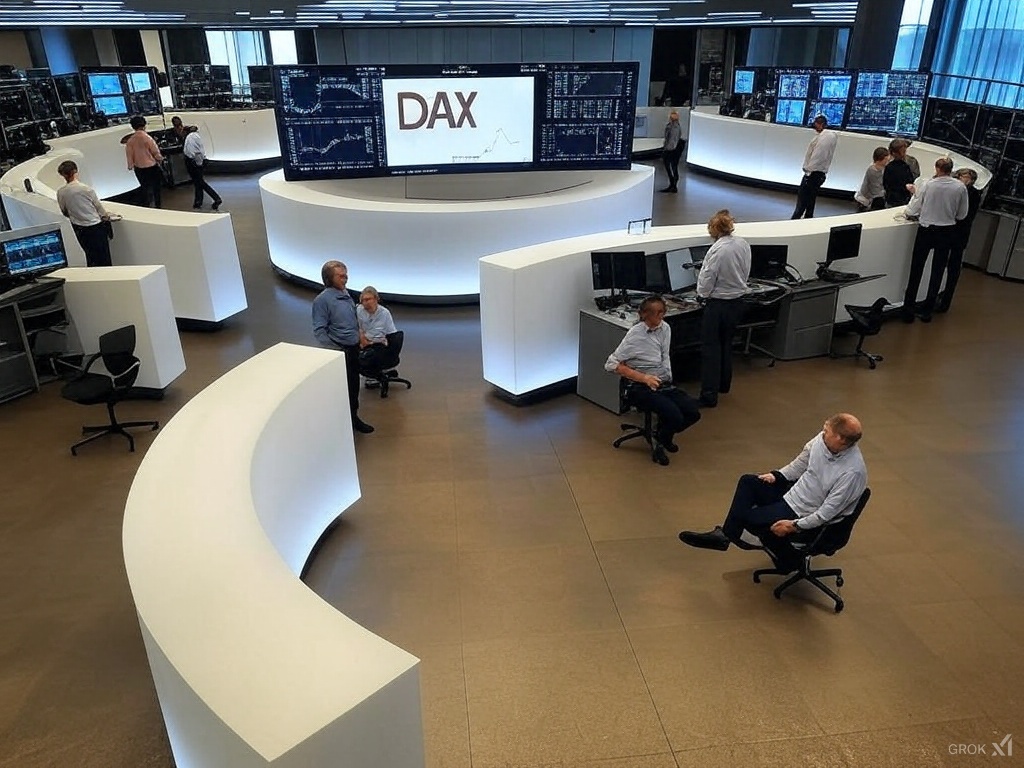 dax rallies on better than expected data