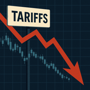 Tariffs from China are impacting the stock market in a brutal way.