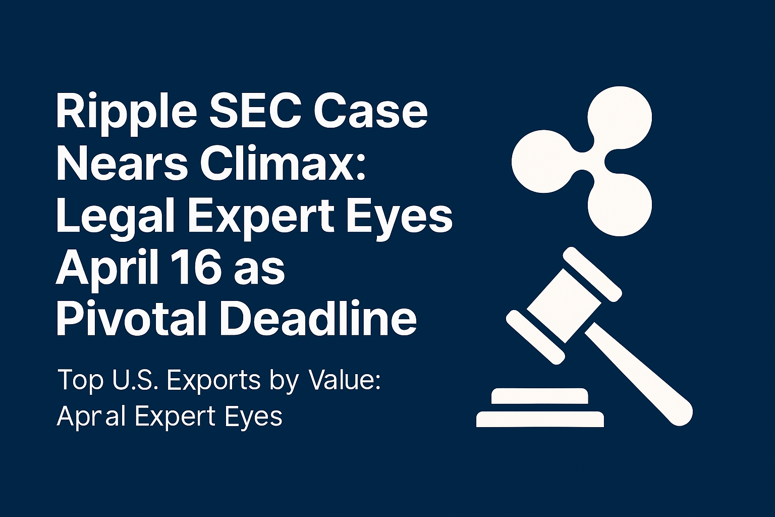 Ripple SEC Case Nears Climax: Legal Expert Eyes April 16 as Pivotal Deadline