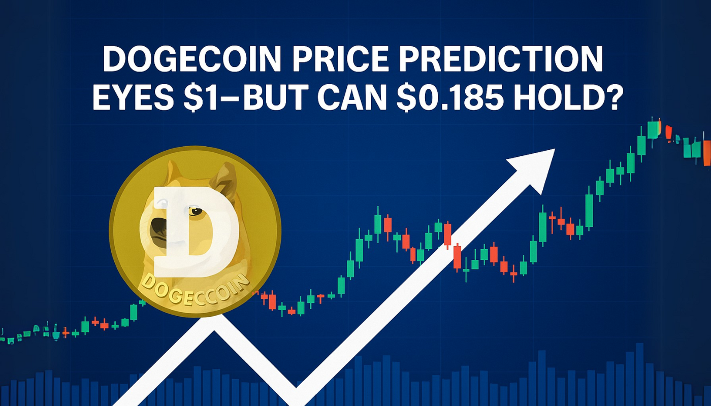 Dogecoin Price Prediction Eyes $1—But Can $0.185 Hold?