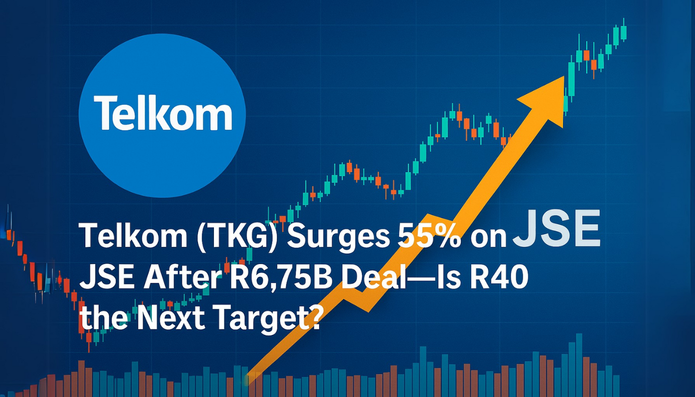Telkom (TKG) Surges 55% on JSE After R6.75B Deal—Is R40 the Next Target?