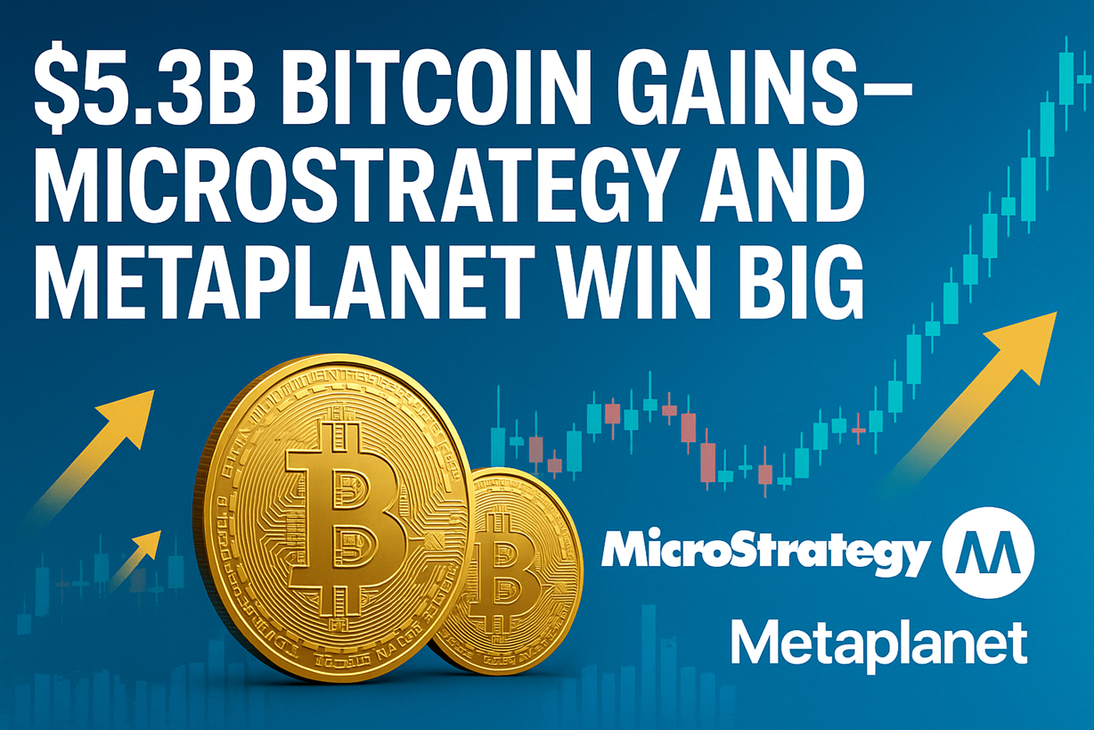 $5.3B Bitcoin Gains—MicroStrategy and Metaplanet Win Big