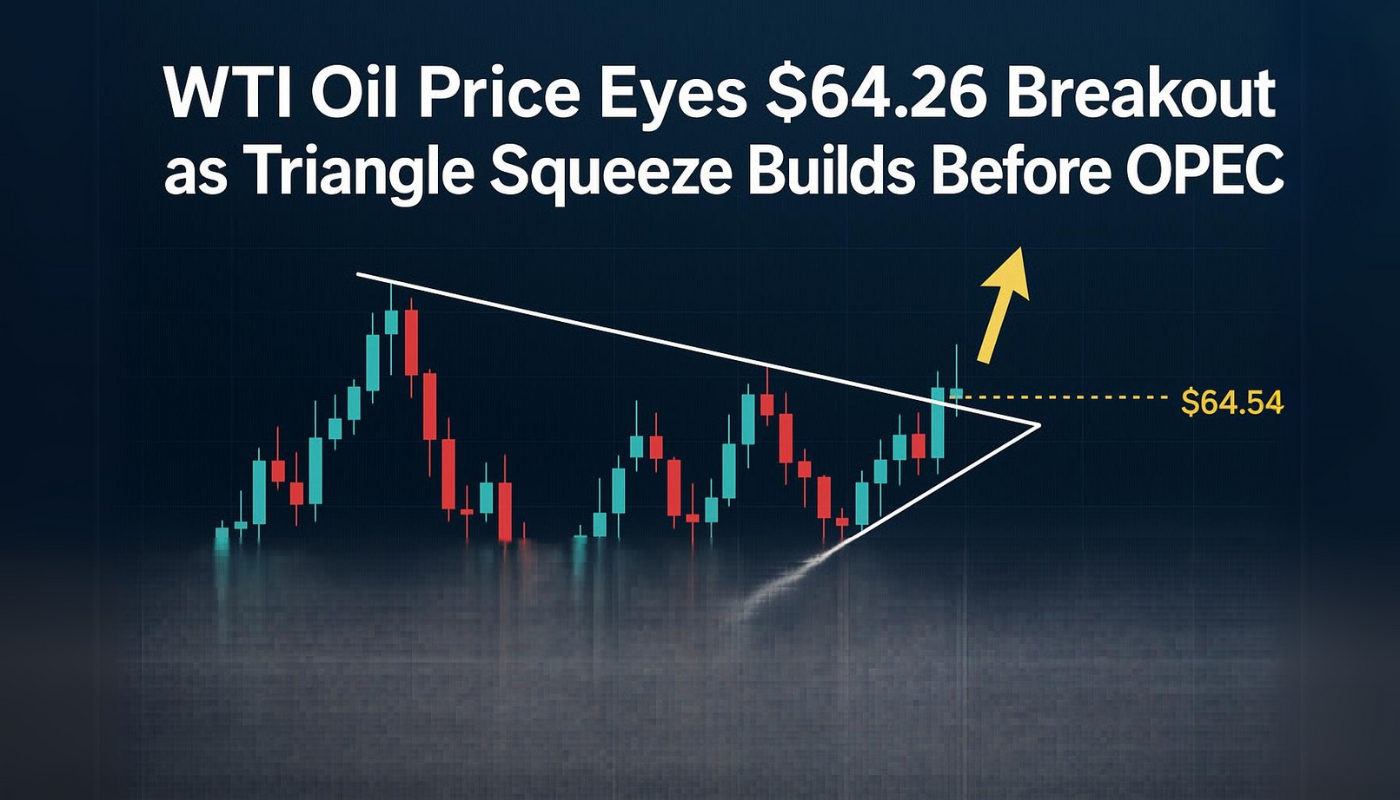WTI Oil Price Eyes $64.26 Breakout as Triangle Squeeze Builds Before OPEC+