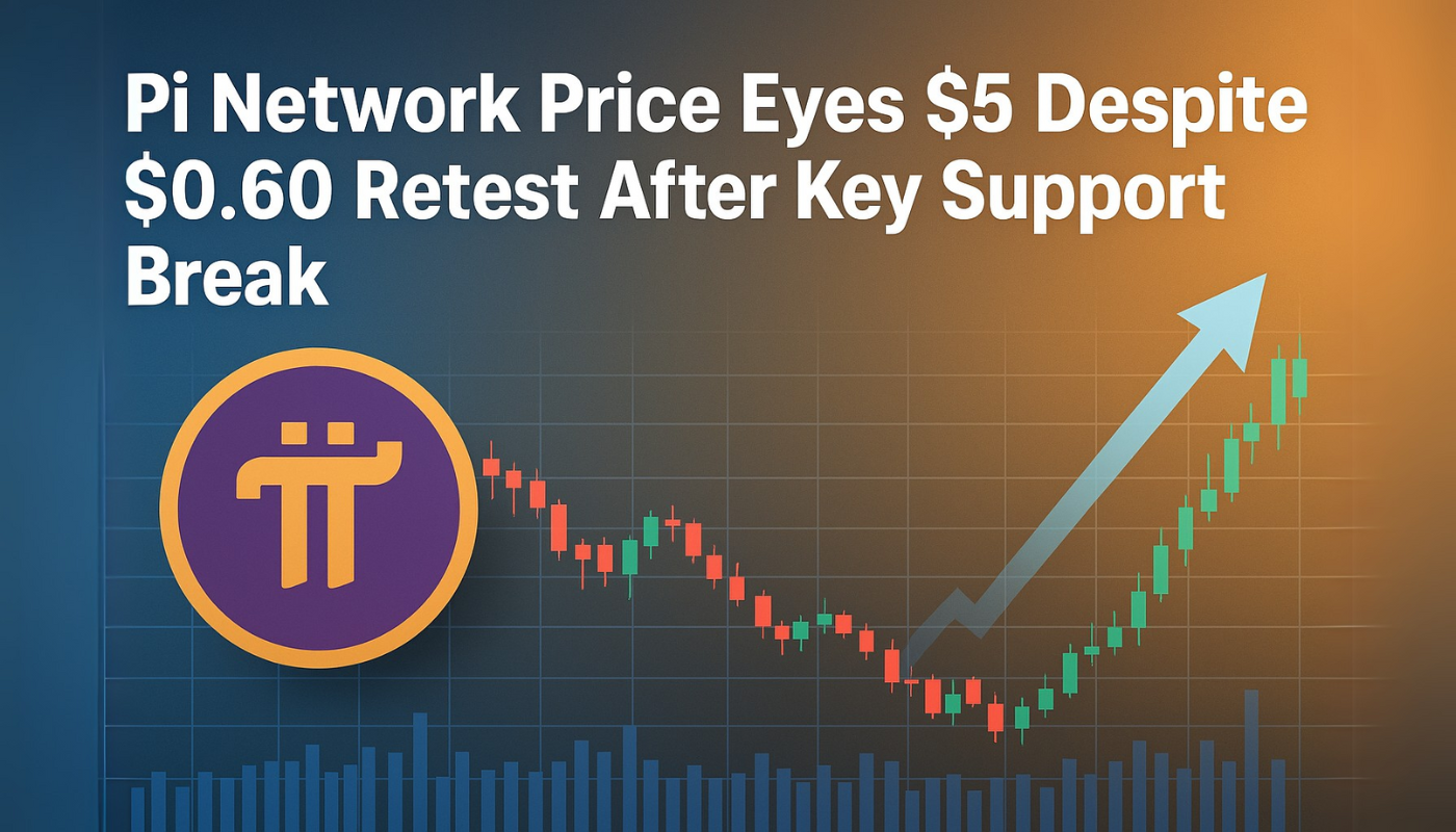 Pi Network Price Eyes $5 Despite $0.60 Retest After Key Support Break