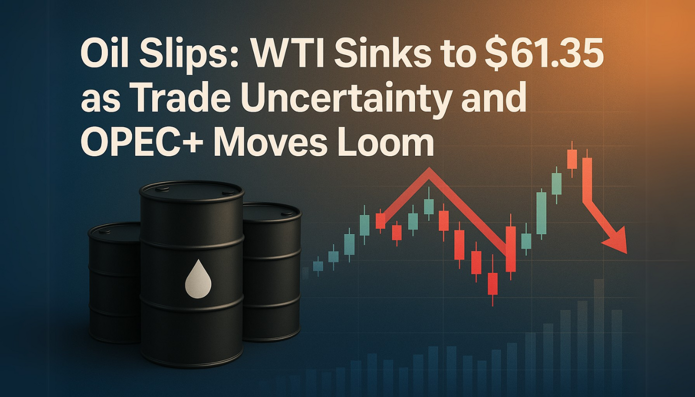 Oil Slips: WTI Sinks to $61.35 as Trade Uncertainty and OPEC+ Moves Loom