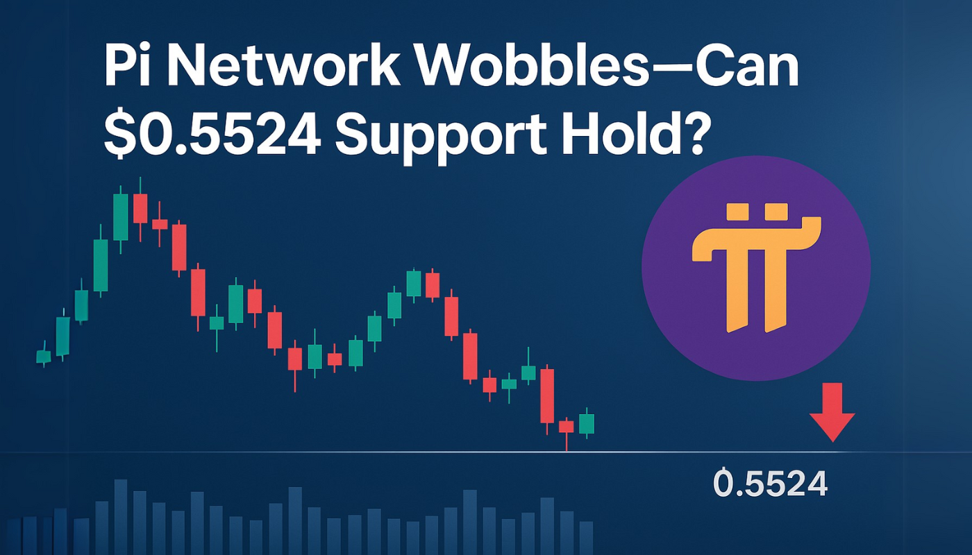 Pi Network Wobbles—Can $0.5524 Support Hold?