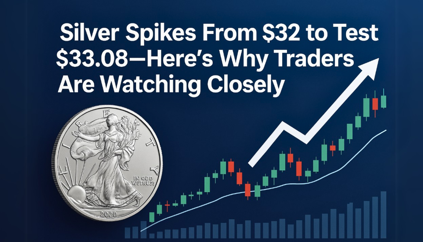 Silver Spikes From $32 to Test $33.08—Here’s Why Traders Are Watching Closely